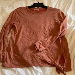 Madewell side tie-front sweater